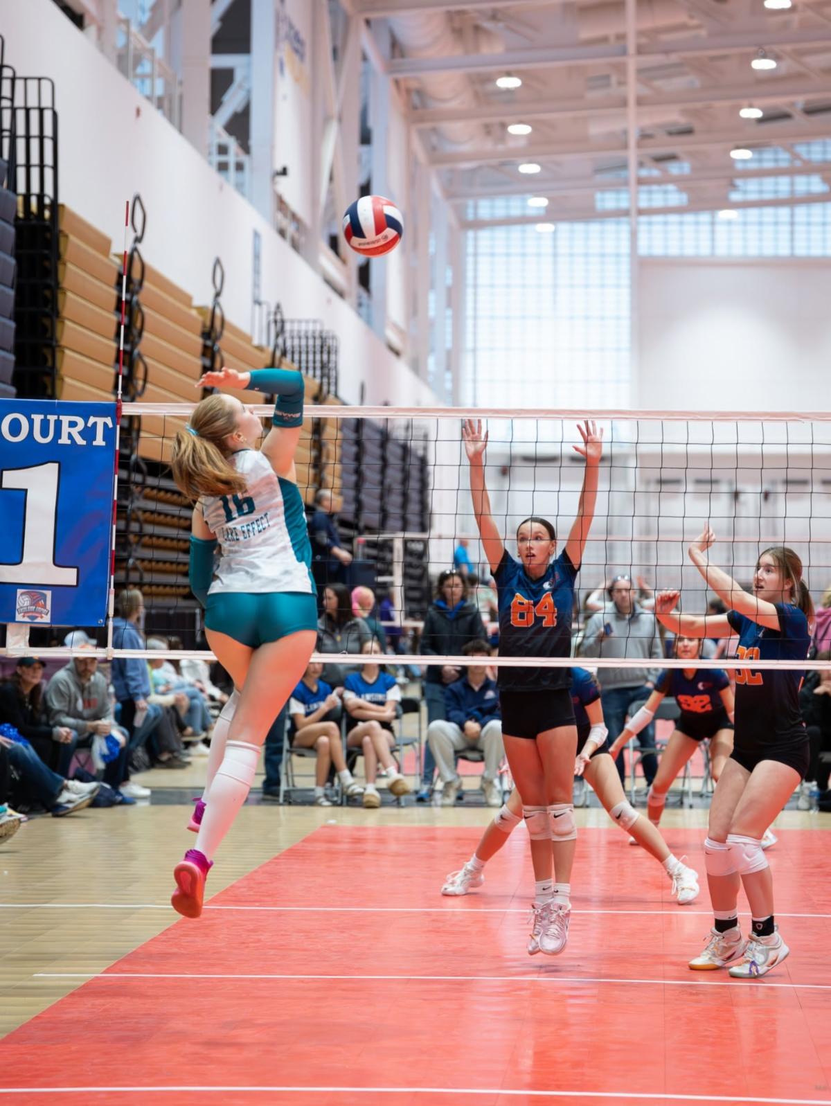 Excelsior girls volleyball athletes competing at the 2026 national championships