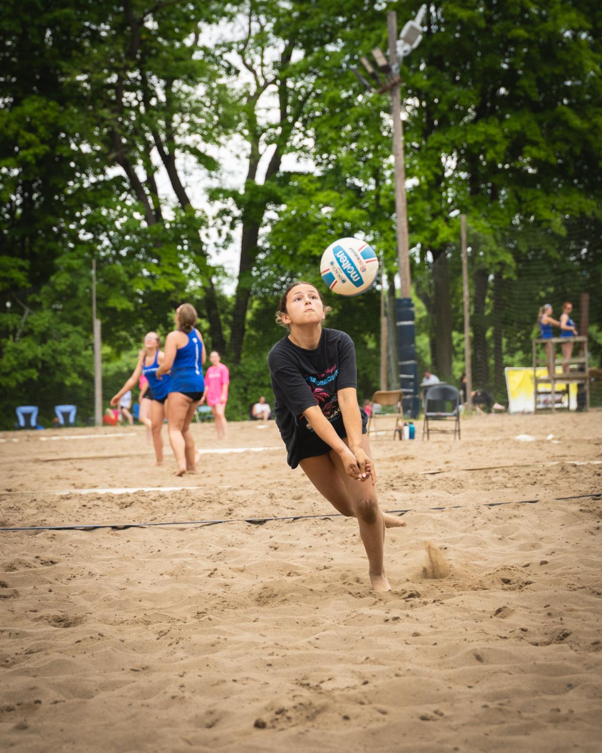Excelsior volleyball athletes celebrating qualification for Junior Nationals